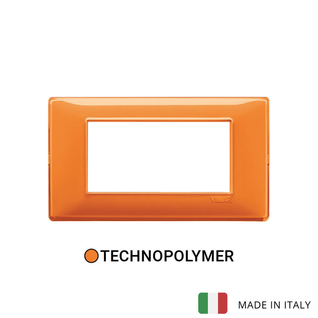 Vimar Plana Plate 4M Reflex Orange