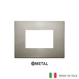 Vimar Arke Classic Plate 3M Metal Brushed Inox