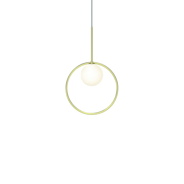 Pablo Pendant Bola Halo 12" Brass