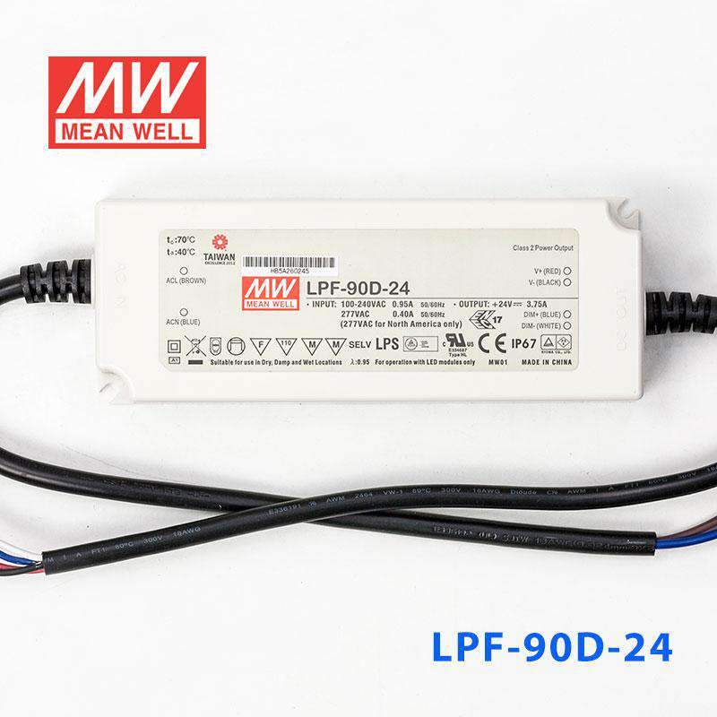 Mean Well LPF-90D-24 Power Supply 90W 24V - Dimmable 3.75A - PHOTO 2