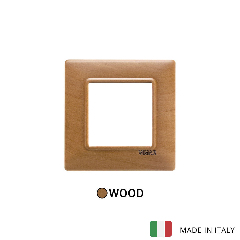 Vimar Plana Plate 2M Wood Pear Tree - Square