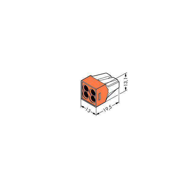 Wago 773-104 Push Wire Connector - 4 Way - PHOTO 1