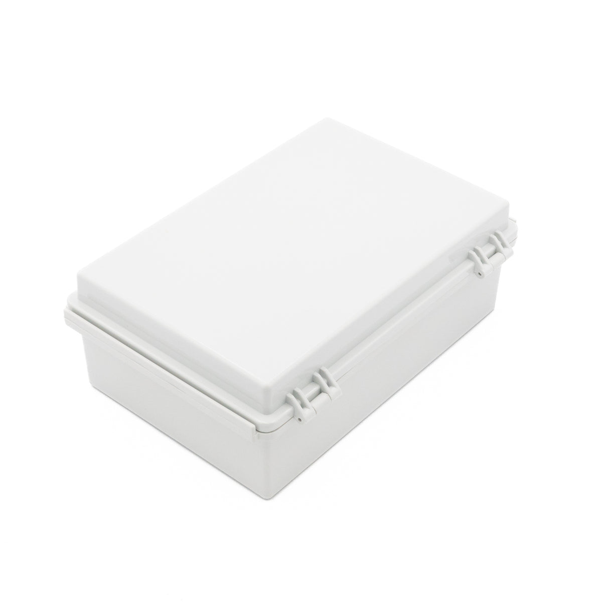 Boxco P-Series 190x280x100mm Plastic Enclosure, IP67, IK08, ABS, Grey Cover, Molded Hinge and Latch Type - PHOTO 3