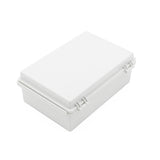 Boxco P-Series 190x280x100mm Plastic Enclosure, IP67, IK08, ABS, Grey Cover, Molded Hinge and Latch Type - PHOTO 3