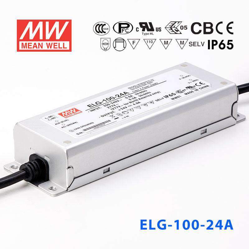 Mean Well ELG-100-24A Power Supply 96W 24V - Adjustable 4A