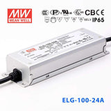 Mean Well ELG-100-24A Power Supply 96W 24V - Adjustable 4A