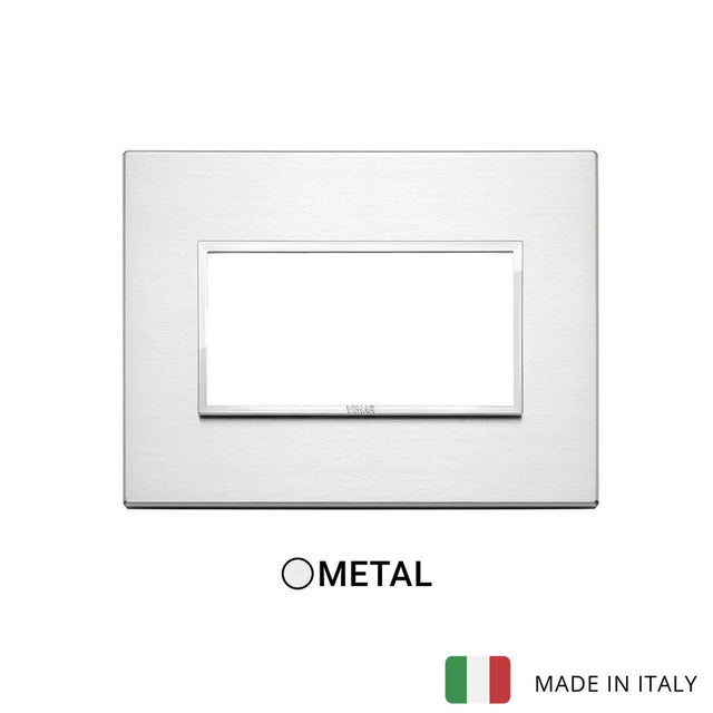 Vimar Eikon Evo Plate 4M Brilliant Aluminium