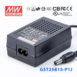 Mean Well GST25B15-P1JPower Supply 25W 15V 1.66A