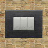 Vimar Eikon Metal 3 Gang Switch - Brushed Black - 16A - PHOTO 6