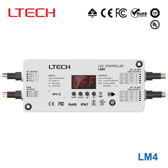 Ltech LM4 960W DMX512 LED Controller