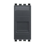 Eikon RJ45 Cat 6 UTP Outlet With Cover Grey