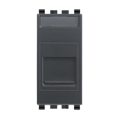 Eikon RJ45 Cat 6 UTP Outlet With Cover Grey