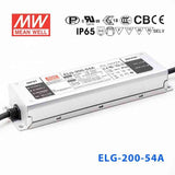 Mean Well ELG-200-54A Power Supply 200W 54V - Adjustable 3.72A