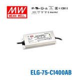 Mean Well ELG-75-C1400AB Power Supply 75W 1400mA - Adjustable and Dimmable
