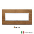 Vimar Eikon Evo Plate 7M Wood Italian Walnut