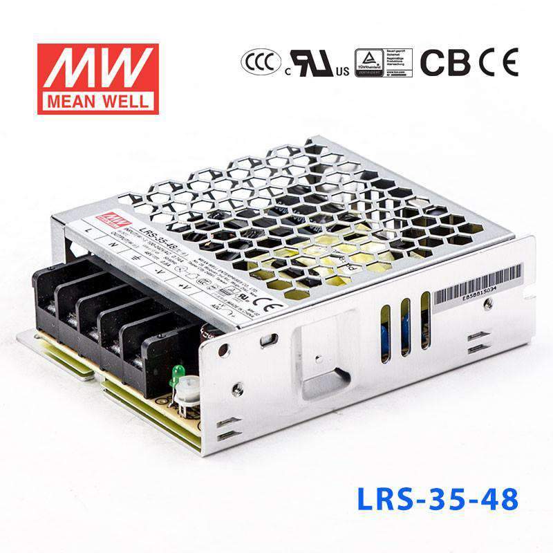 Mean Well LRS-35-48 Power Supply 35W 48V 800mA