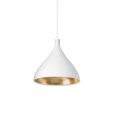 Pablo Pendant Swell XL Single Medium White / Brass - PHOTO 1