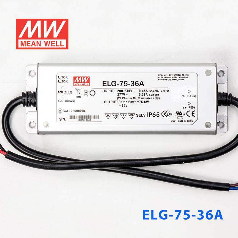 Mean Well ELG-75-36A Power Supply 75W 36V - Adjustable 2.1A - PHOTO 2