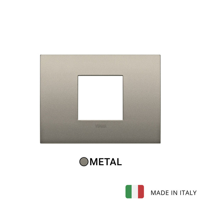 Vimar Arke Classic Plate 2centrM Metal Matt Beige
