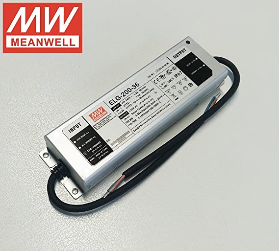 Mean Well ELG-200-36D2 AC-DC Single output LED Driver Mix Mode (CV+CC) with PFC