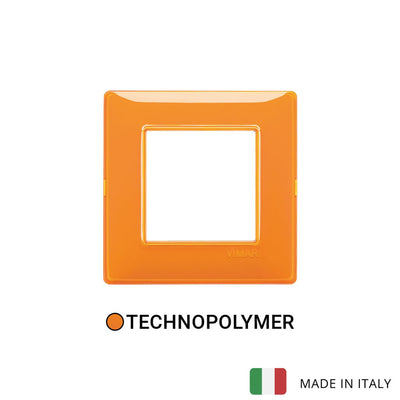 Vimar Plana Plate 2M Technopolymer Orange - Square