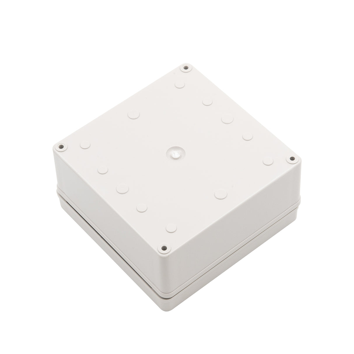 Boxco S-Series 150x150x75mm Plastic Enclosure, IP67, IK08, ABS, Grey Cover, Screw Type - PHOTO 1
