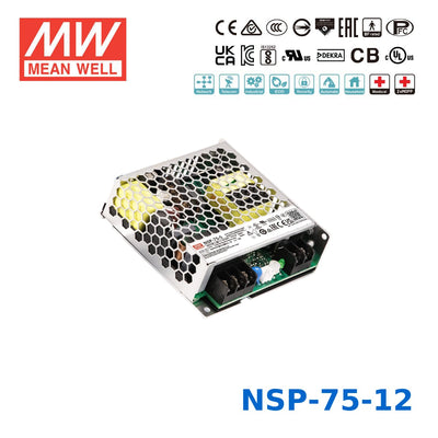 Mean Well 75.6W High Reliable Multi-Industries Power Supply 12V 6.3A