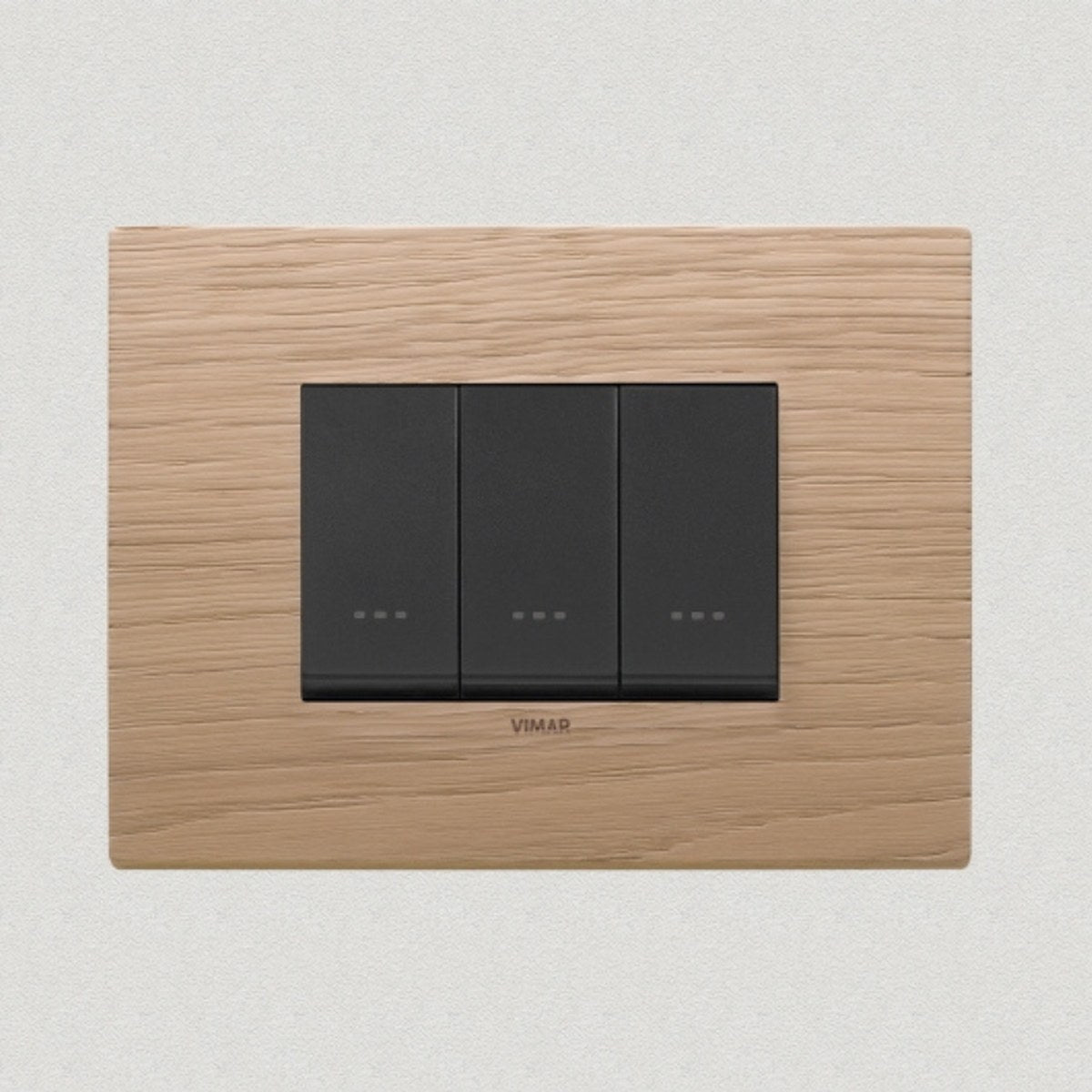 Vimar Eikon Wood 3 Gang Switch - Oak - 16A - PHOTO 9