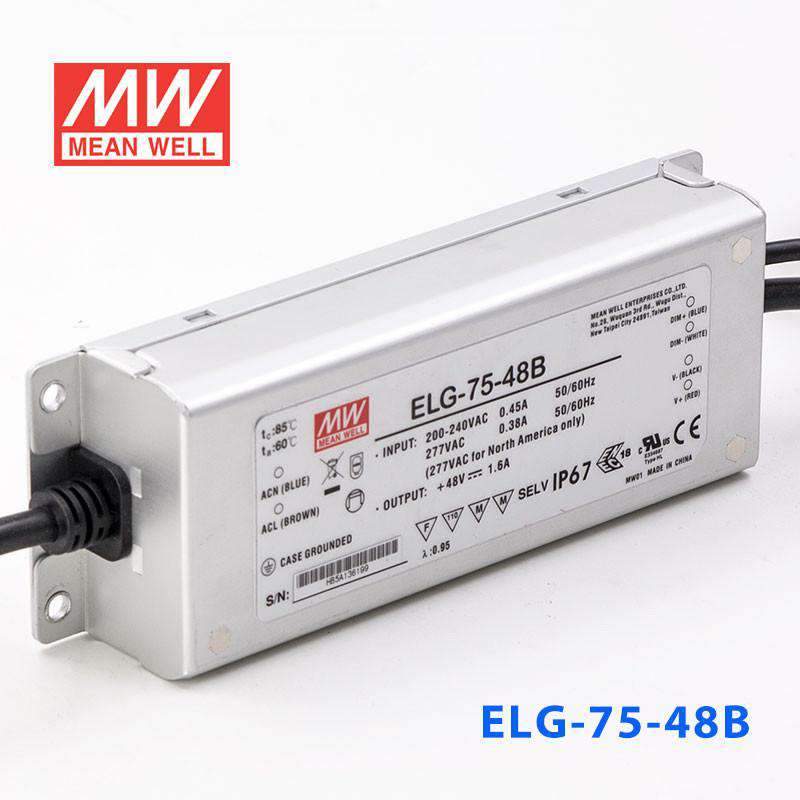 Mean Well ELG-75-48B Power Supply 75W 48V - Dimmable 1.6A - PHOTO 1