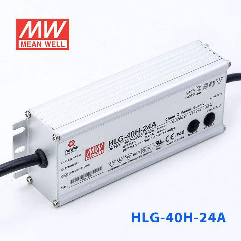 Mean Well HLG-40H-24A Power Supply 40W 24V - Adjustable 1.67A - PHOTO 1