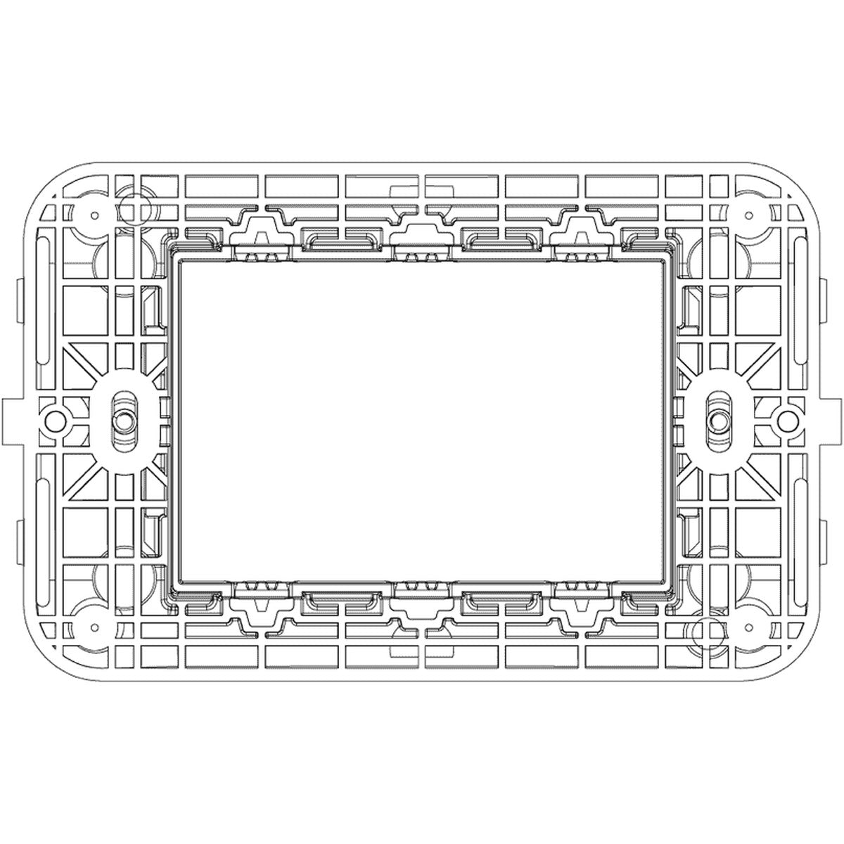 Vimar Arke Frame 3M + Screws - PHOTO 2