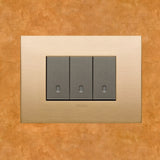 Vimar Arke Metal 3 Gang switch - Brushed Brass - 16A - PHOTO 9