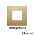 Vimar Arke Classic Plate 2M Technopolymer Matt gold - Square
