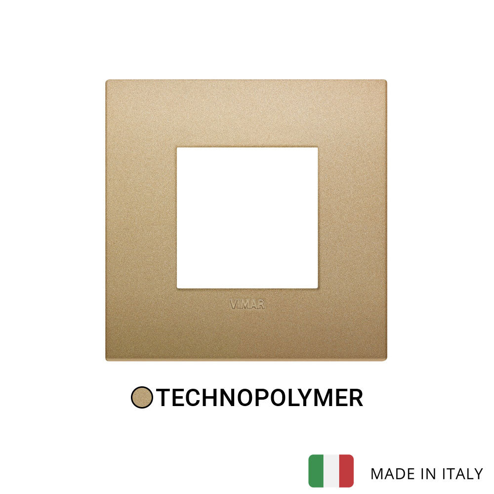 Vimar Arke Classic Plate 2M Technopolymer Matt gold - Square
