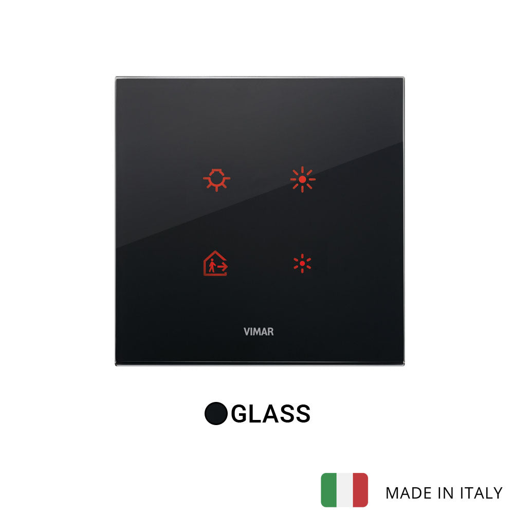 Vimar Eikon Tactil Plate 2M Crystal Black Diamond