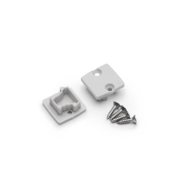 Archilight End Cap for TERRAM Extrusion - Without Wiring Holes - Grey