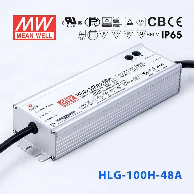 Mean Well HLG-100H-48A Power Supply 100W 48V - Adjustable 2A