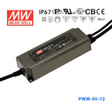 Mean Well PWM-90-12DA Power Supply 90W 12V - DALI 7.5A