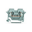Wago 280-601 2-conductor Through Terminal Block 2.5mm² Lateral Marker Slots for DIN-rail CAGE CLAMP® Gray