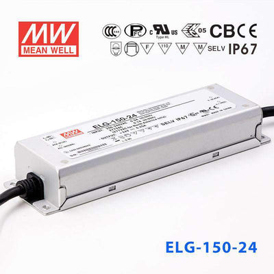 Mean Well ELG-150-24AB Power Supply 150W 24V - Adjustable and Dimmable 6.25A