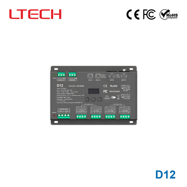 Ltech D12 1440W DMX512 LED Controller
