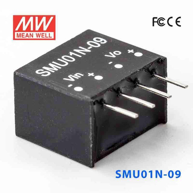 Mean Well SMU01N-09 DC-DC Converter - 1W - 21.6~26.4V in 9V out 110mA