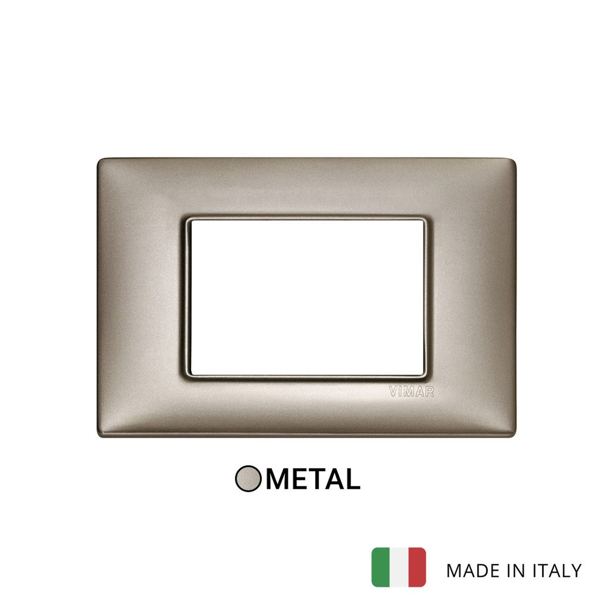 Vimar Plana Plate 3M met. Pearl Nickel