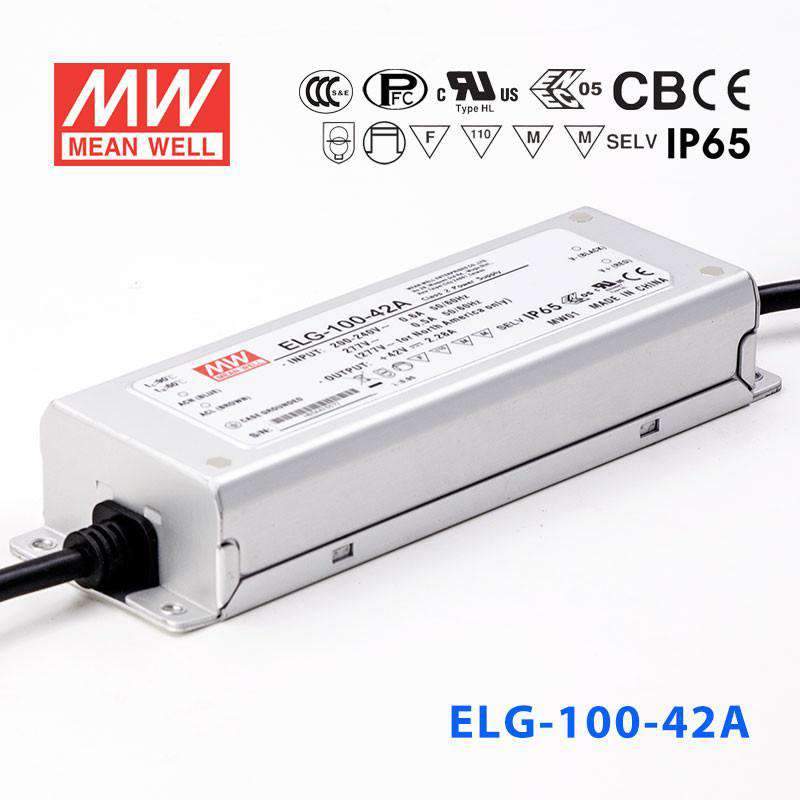 Mean Well ELG-100-42A Power Supply 95.76W 42V - Adjustable