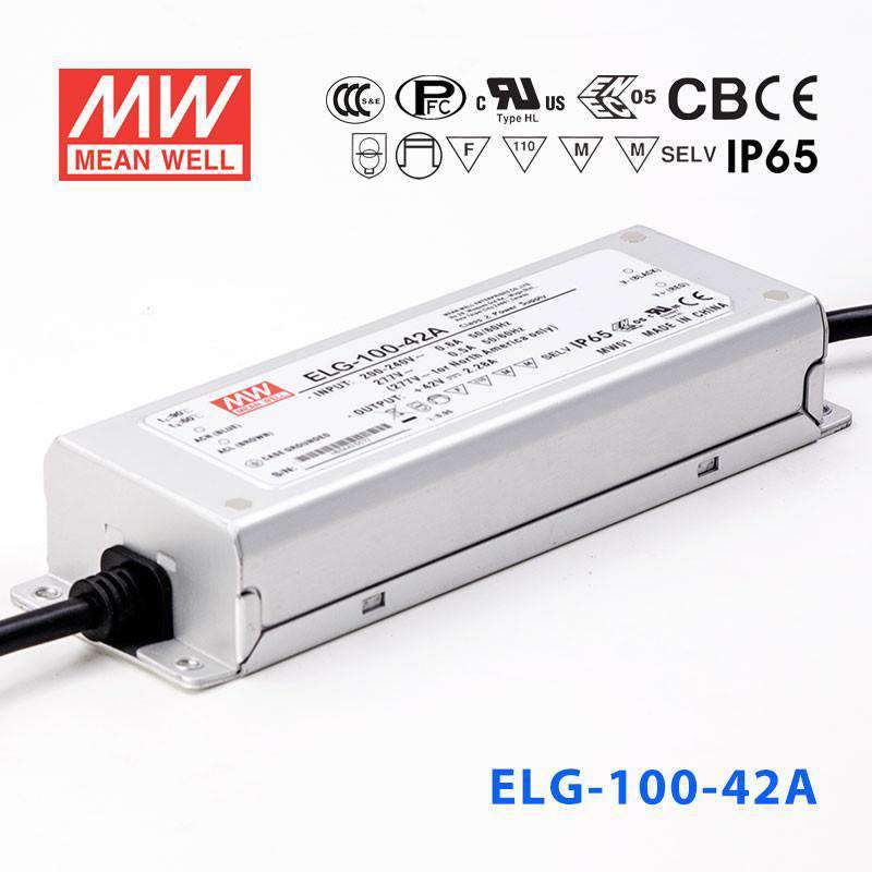 Mean Well ELG-100-42A Power Supply 95.76W 42V - Adjustable 2.28A