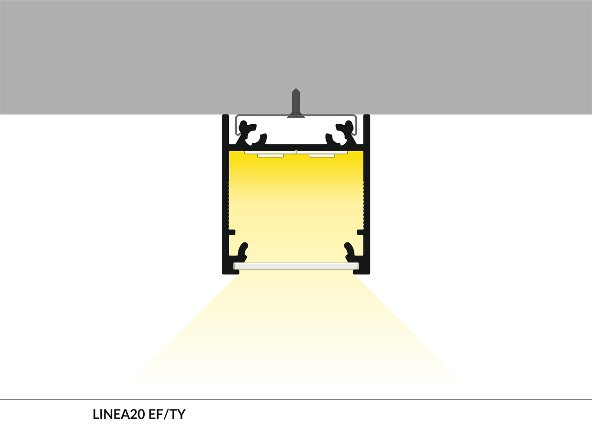 Archilight Decorus Profile Surface / Suspend - 2 Meter - No Diffuser - Silver - PHOTO 7