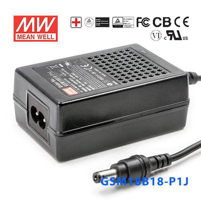 Mean Well GSM18B18-P1J Power Supply 18W 18V 1A