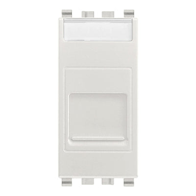 Eikon RJ45 Cat 6 UTP Outlet With Cover Silver