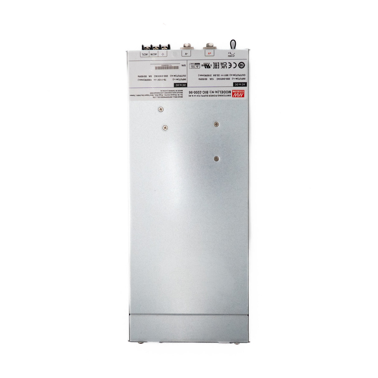Mean Well BIC-2200-96 Bidirectional Power Supply with Energy Recycle Function 2.2KW 22.5A - PHOTO 2
