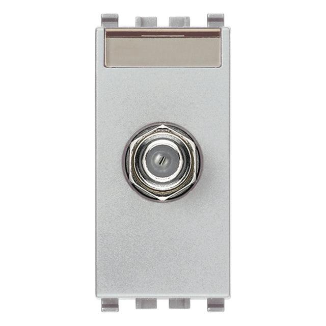 Eikon F Type Female Socket Connector Silver